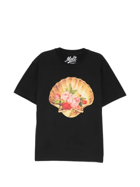 Melt crew-neck short-sleeve T-shirt Black MS5302