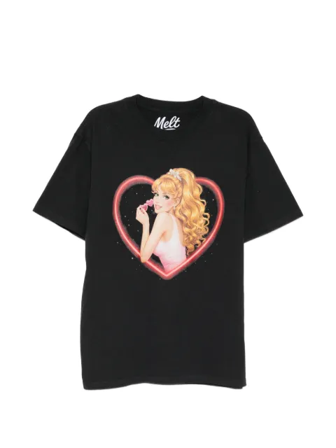 Melt graphic-print T-shirt Black MS5301