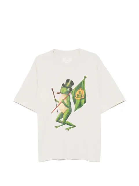 Melt frog-print T-shirt Neutrals MS5308