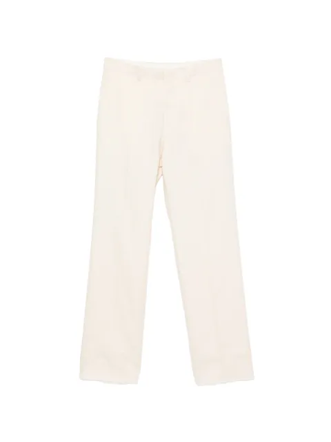 Tagliatore pressed-crease straight-leg trousers Neutrals PNAT04TGT340021