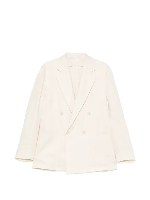 Tagliatore double-breasted peak-lapel blazer Neutrals GNORMAN1DK340021