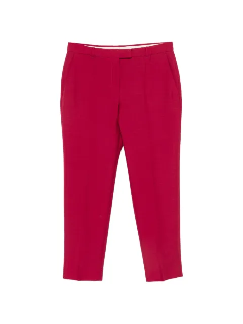 Alexander McQueen pressed-crease tailored trousers Pink 852218QJAEK