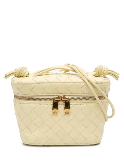 Bottega Veneta Pre-Owned 2012-2026 Mini Nappa Intrecciato Vanity Case satchel Yellow S2BHMZ0NJ2FQT6X6