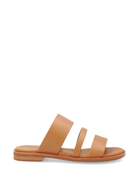 FRAU triple-strap leather sandals Brown 86M0
