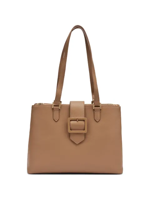 FRAU buckle-detail pebbled tote bag Neutrals B976