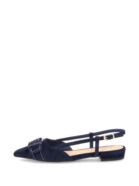 FRAU buckle-detail suede slingbacks Blue 63B0