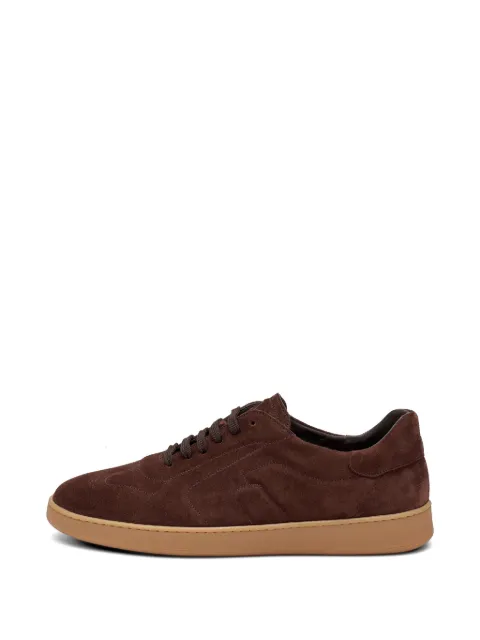 FRAU top-stitching suede sneakers Brown 24B6