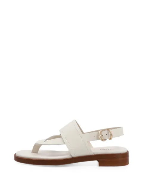 FRAU leather slingback thong sandals White 87M4