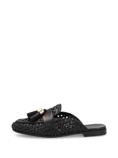 FRAU woven tassel-detail mules Black 95V7