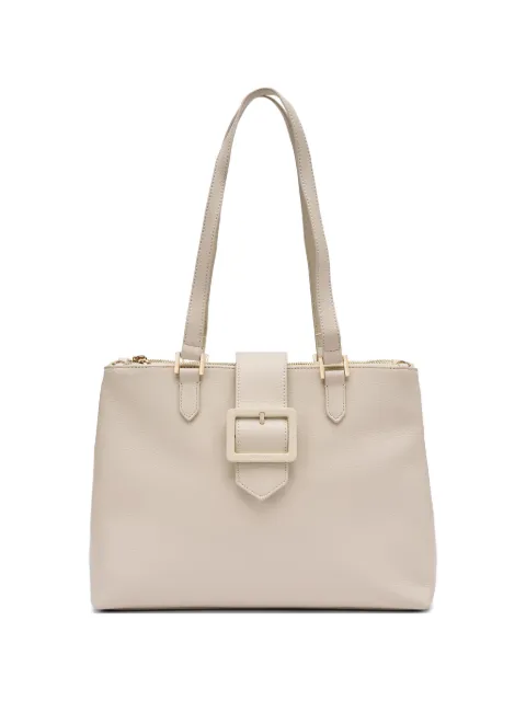 FRAU buckle-detail pebbled tote bag Neutrals B976