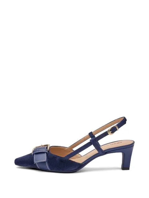 FRAU buckle-detail suede slingbacks Blue 81B2