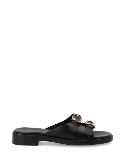 FRAU double-strap buckle sandals Black 87M5