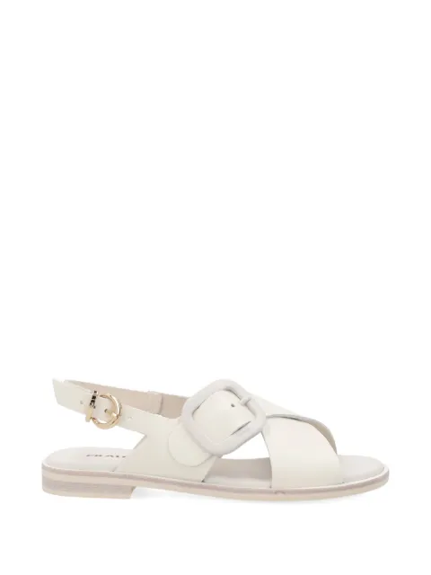 FRAU crossover-strap buckle-detail sandals White 85M6