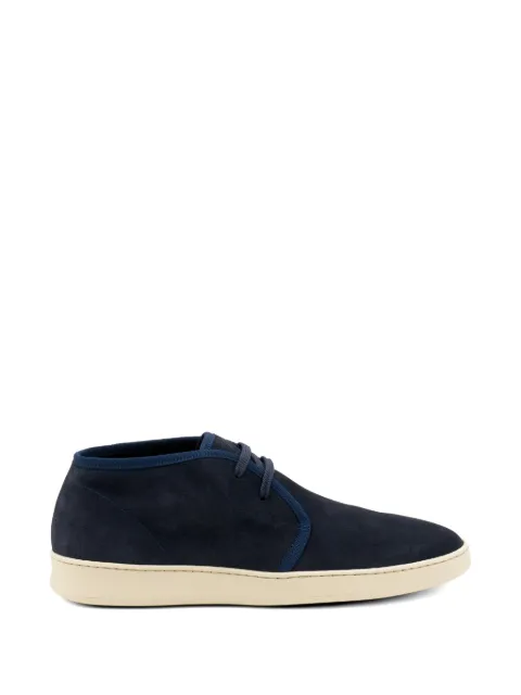 FRAU grosgrain-trim ankle boots Blue 24B5