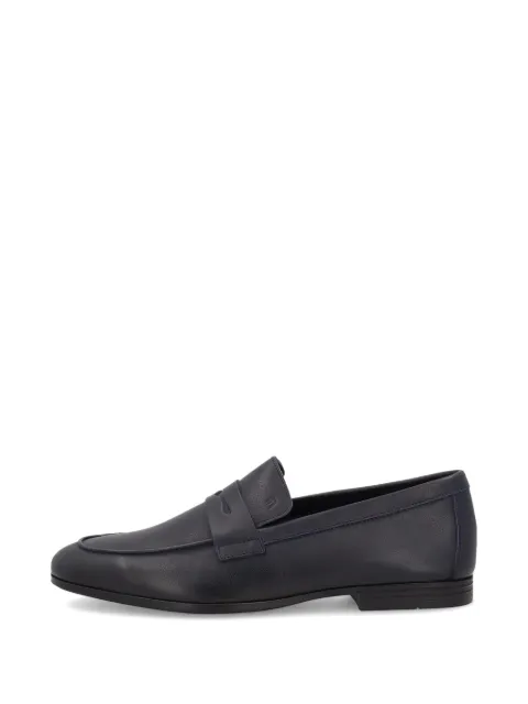 FRAU deconstructed leather loafers Blue 34M5