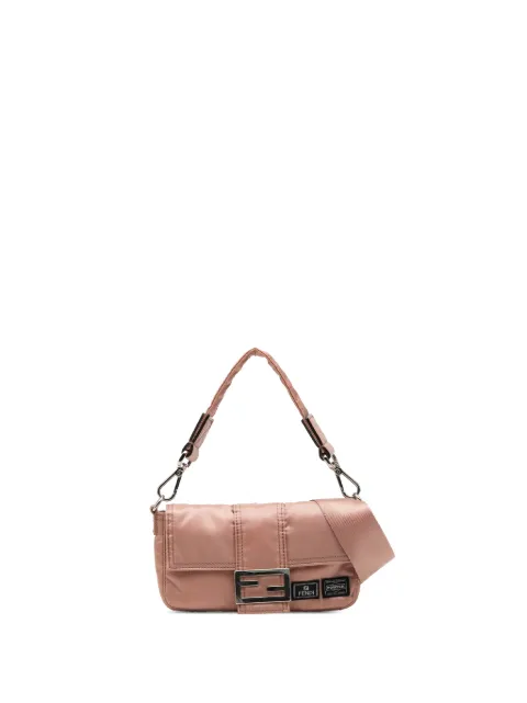 Fendi Pre-Owned 2010-2026 Porter Yoshida Nylon Baguette satchel Pink ZEYK4QKJTZ23TOQD
