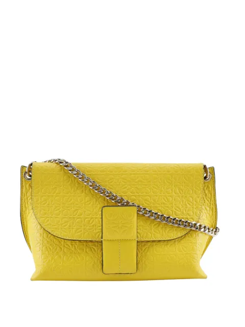 Loewe Pre-Owned 2010-2026 Leather Repeat Anagram Avenue crossbody bag Yellow SGEEUOA2T41TQ6SA