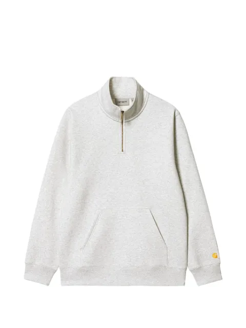 Carhartt WIP Chase quarter-zip cotton sweater Grey I033665