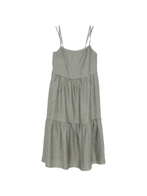 Peserico tiered sleeveless midi dress Green S0240302629