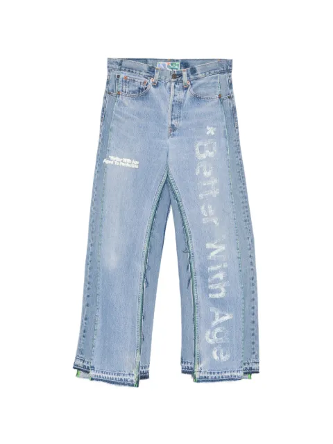 Better with Age logo-print panelled jeans Blue SS26DPICYF