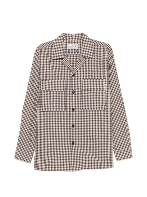 Department 5 Gocentre gingham-check shirt jacket Brown UC08252M2TF0367002