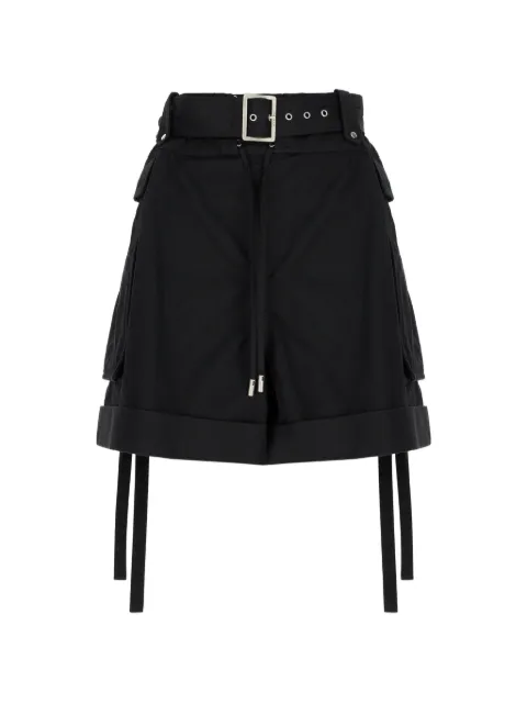 Alexander McQueen belted cargo shorts Black 868654QZAQZ