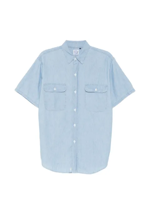 Orslow short-sleeve chambray shirt Blue 01817299K