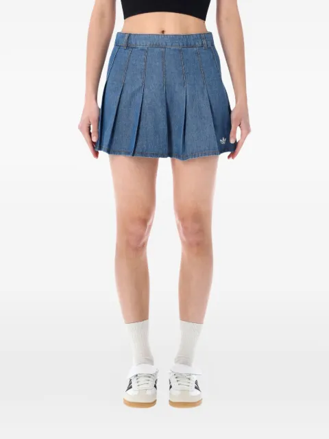 adidas pleated denim skirt Blue KD5523BLUE