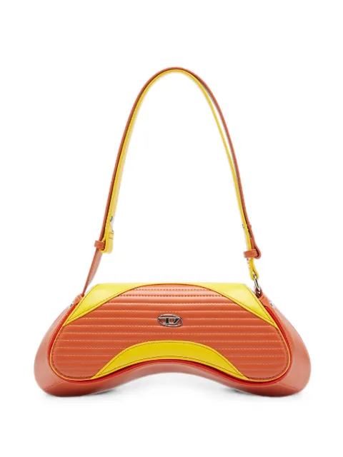 Diesel Play - cross body bag in quilted perforated PU Orange X10221P9150
