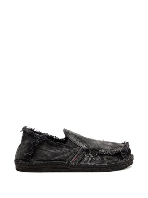 Diesel D-Lukas frayed loafers Black Y03539P7837