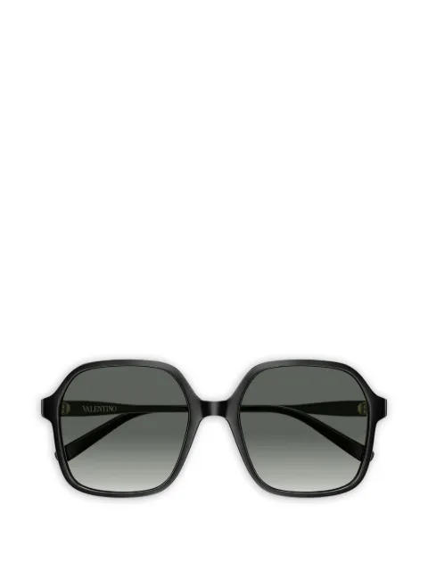 VALENTINO GARAVANI EYEWEAR VLogo square-frame sunglasses Black VG0018S001