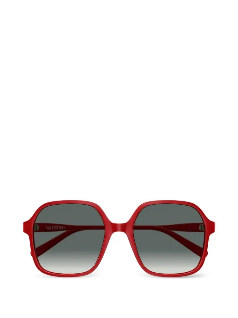 VALENTINO GARAVANI EYEWEAR VLogo geometric-frame sunglasses Red VG0018S