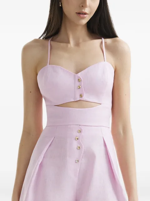 Mia Peculiar sweetheart-neck top Pink 05MPLT01
