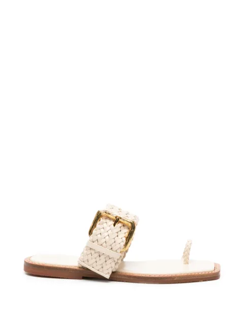 Giuseppe Zanotti woven buckle-detail sandals Neutrals E600062004