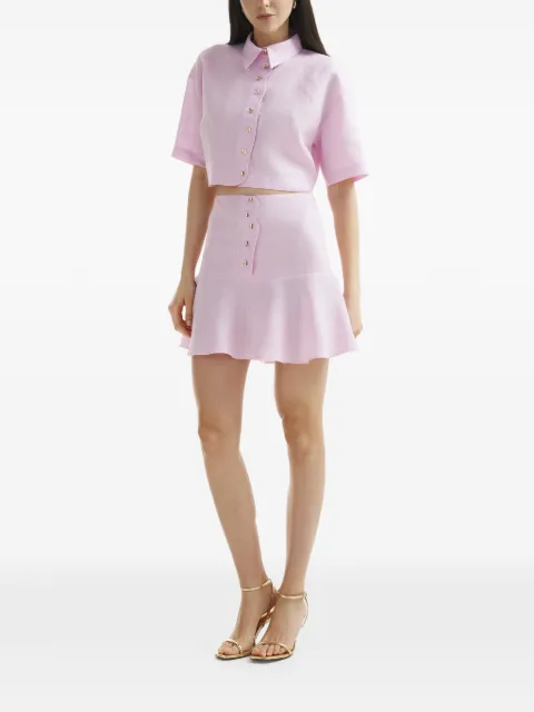 Mia Peculiar flared-hem mini skirt Pink 05MPLS02