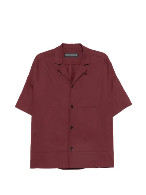 Department 5 short-sleeve camp-collar shirt Red DC08352M2TF0301