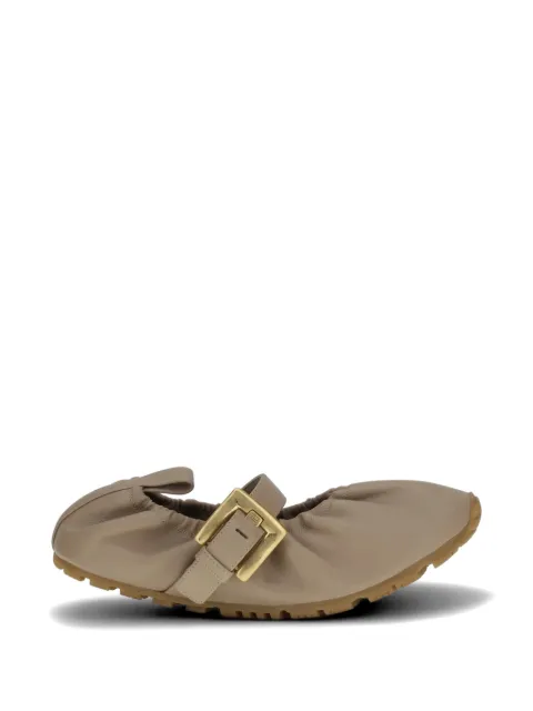Balmain buckle-strap ballet flats Neutrals GN0UF761LPAN