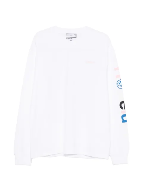 HOPEIUM graphic-print long-sleeve T-shirt Blue PROTECTYOURPEACETEELS