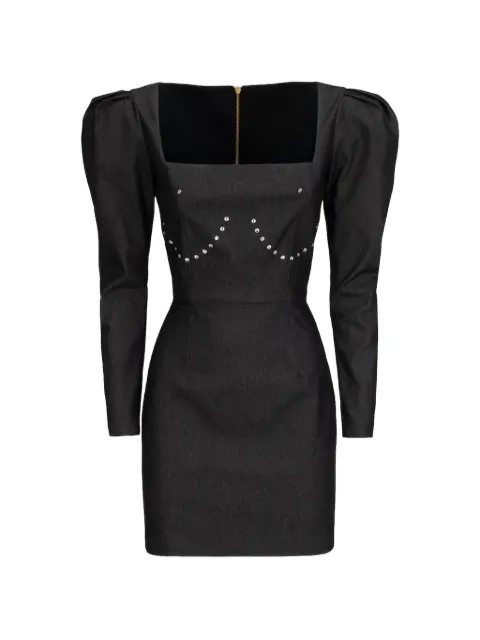Catalina Diamond rhinestone-embellished mini dress Black DIAMONDNROMD