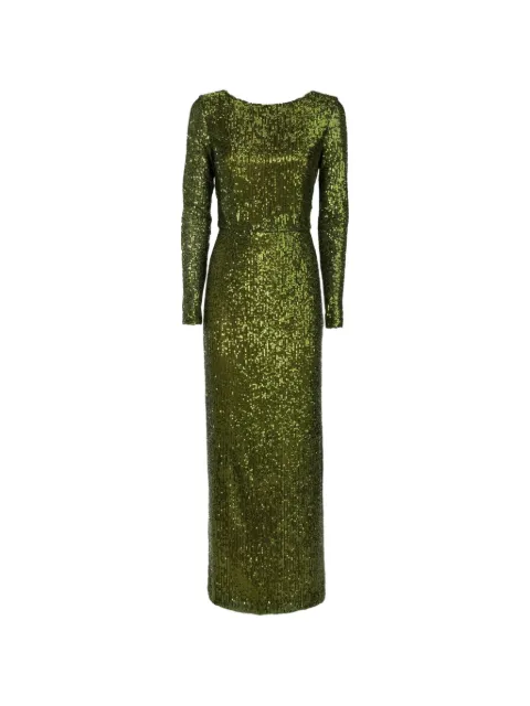 Catalina Georgia sequin-embellished maxi dress Green GEORGIAVAC38