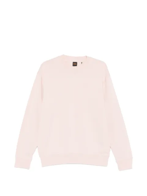 BOSS crew-neck long-sleeve sweater Pink 50559219