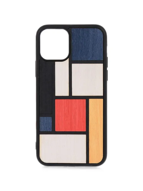 Wood'd geometric-pattern Tableau iPhone 11 Pro case Black 714209TABLEAU