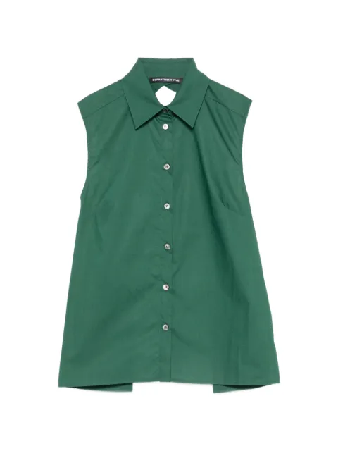 Department 5 cut-out sleeveless shirt Green DS05952M2TF0360