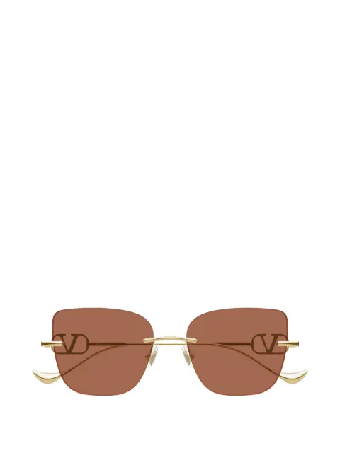 VALENTINO GARAVANI EYEWEAR VLogo rimless sunglasses Gold VG0033S
