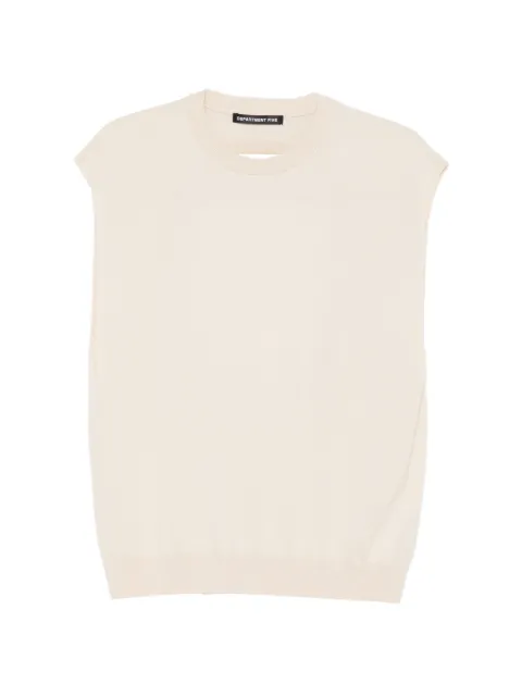 Department 5 cut-out sleeveless top Neutrals DM08552M2MF0068