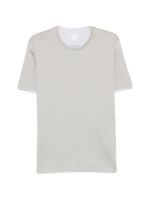 Eleventy contrast-trim short-sleeve T-shirt Grey M75TSHJ01TES0M237