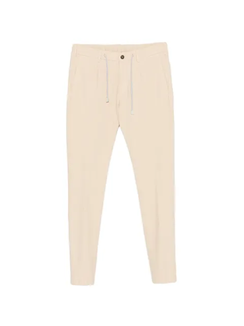 Eleventy drawstring-waist pleated trousers Neutrals M75PANB21TET0K005