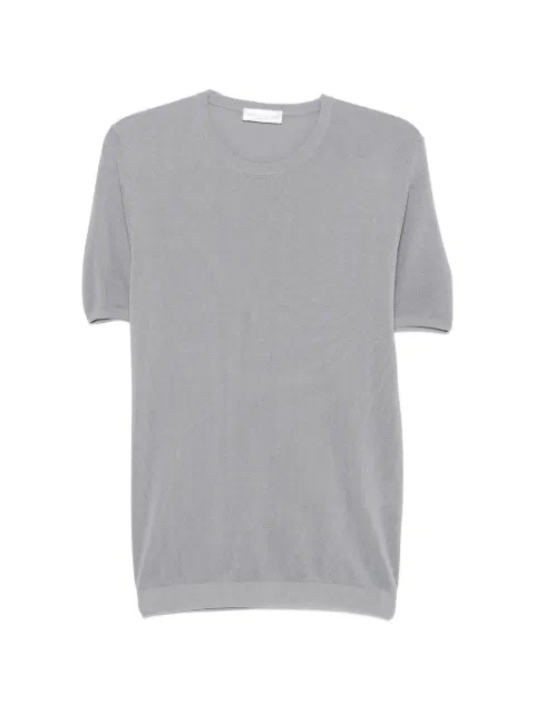 Roberto Collina short-sleeve knitted sweater Grey 261MYA16121