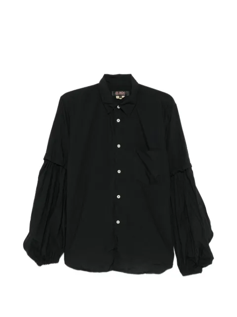 Black Comme Des Garçons balloon-sleeve button-up shirt Black 1QB004