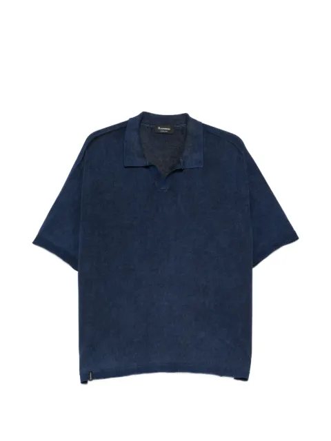 AROVESCIO Derby knitted T-shirt Blue SS26F201M200702